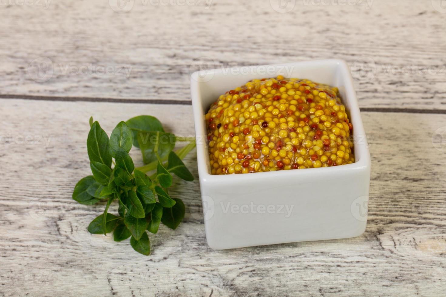 Traditionnal dijon mustard 7841110 Stock Photo at Vecteezy