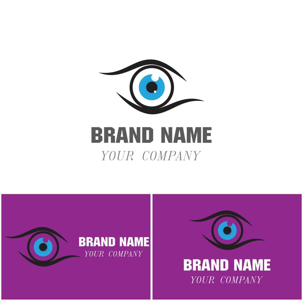 Branding Identity Corporate Eye Care vector logo design