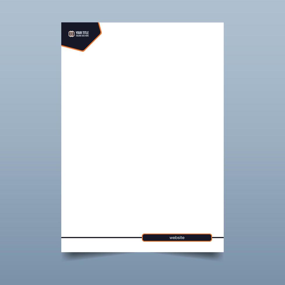 Professional Letterhead template vector