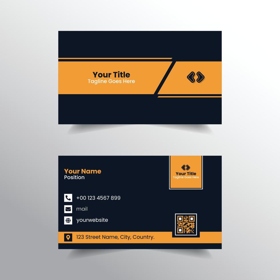 Modern And Elegant Business Card Template vector