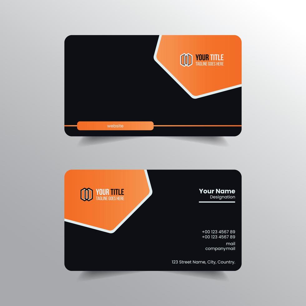 Modern And Elegant Business Card Template vector