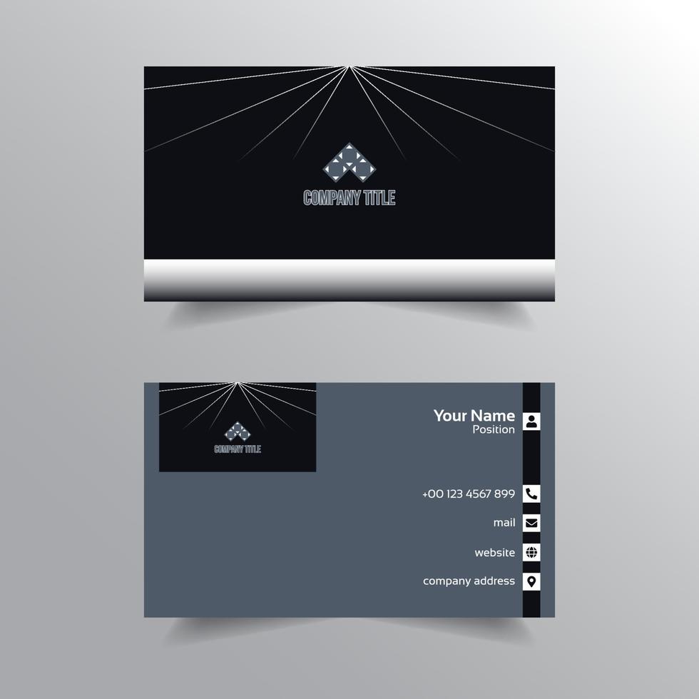 Modern And Elegant Business Card Template vector