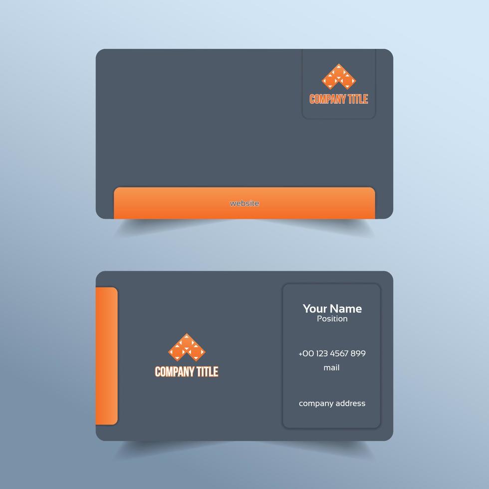 Modern And Elegant Business Card Template vector