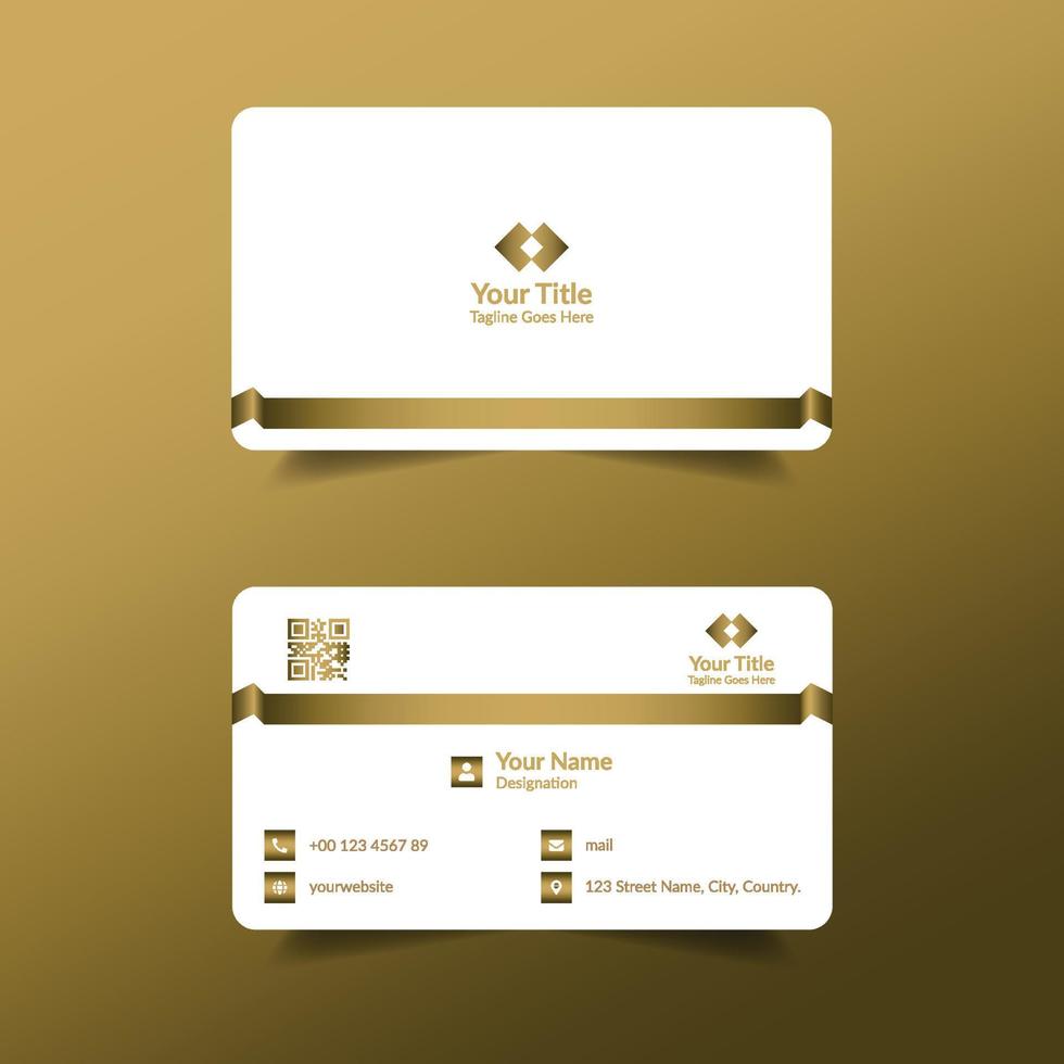 Modern And Elegant Business Card Template vector