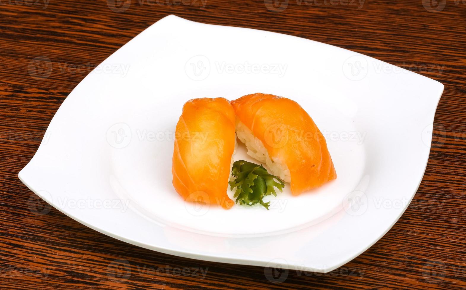 Sushi with salmon photo