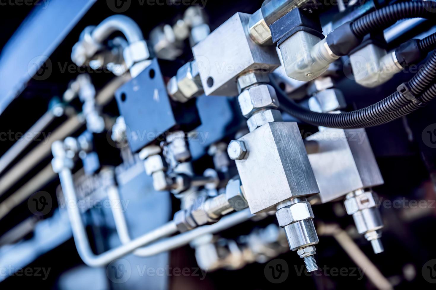 Industrial equipment close-up. Railway photo