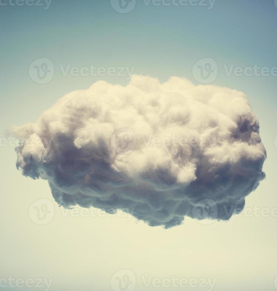 White cotton cloud on blue background. photo