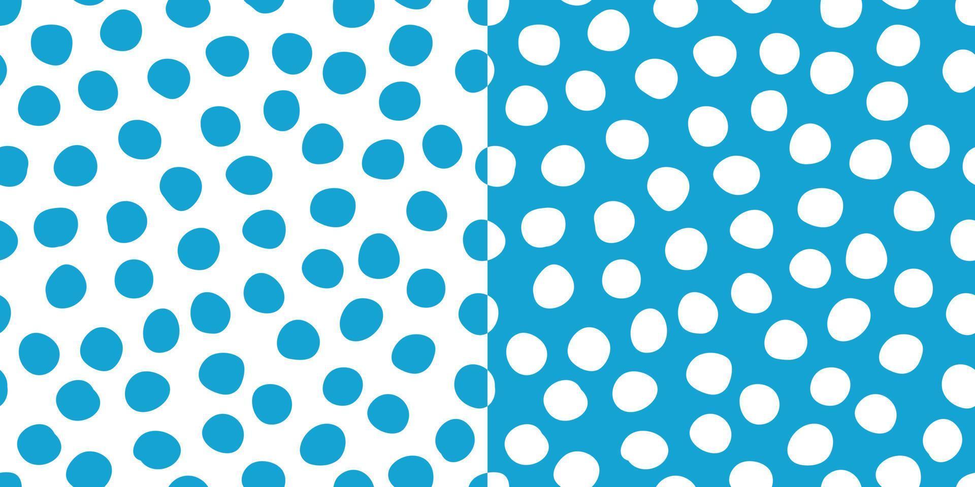 Cute hand drawn seamless pattern set with polka dots. Childish style vector background. Fresh modern print for kids apparel, scrapbooking, wallpaper