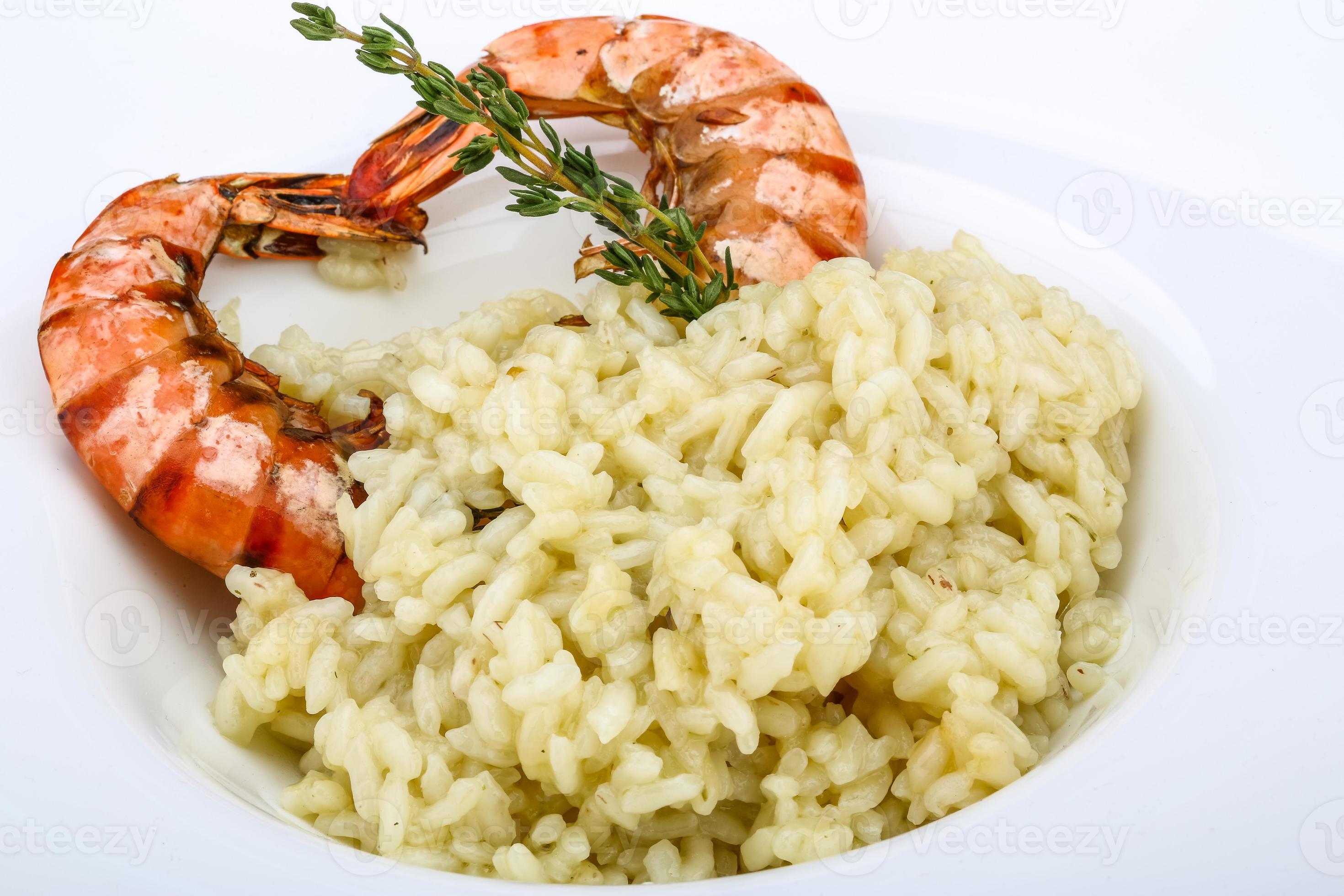Risotto with prawn 7842589 Stock Photo at Vecteezy