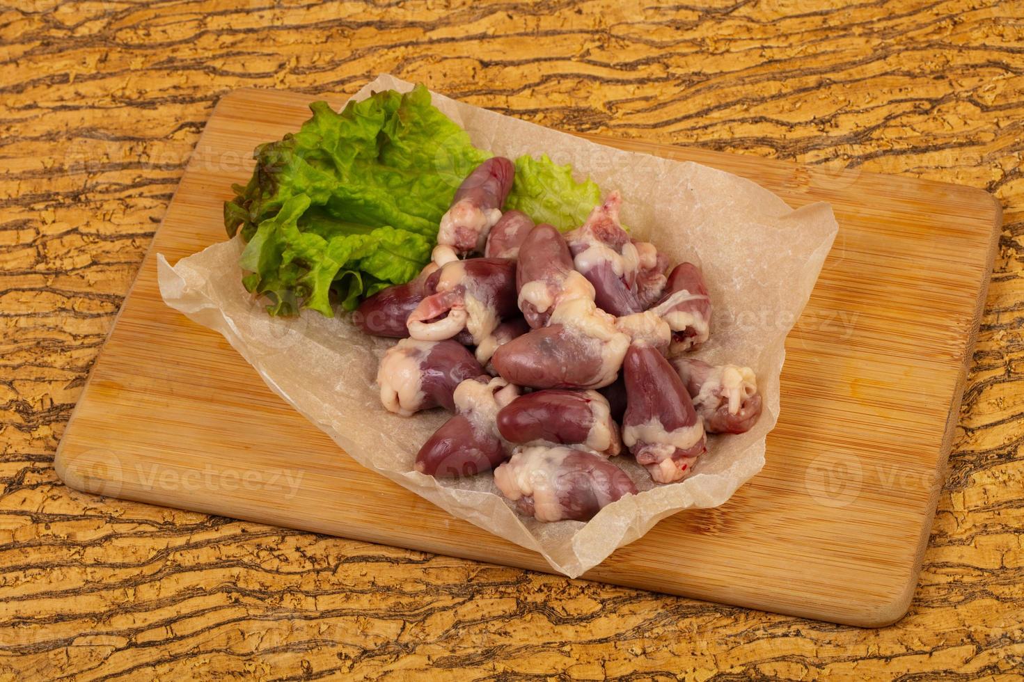 Chicken hearts heap photo
