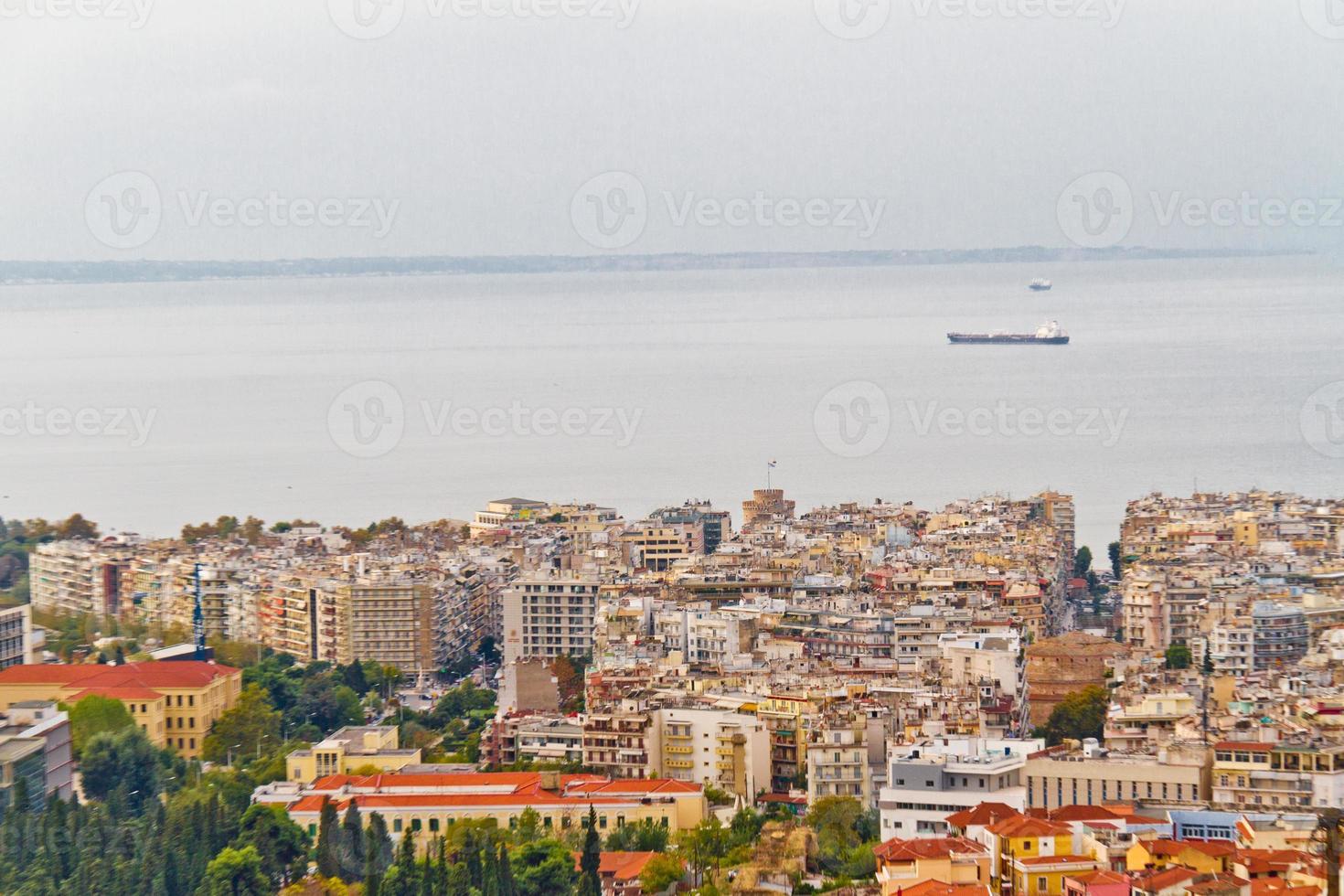 Aerial view of Thessaloniki, Greece photo