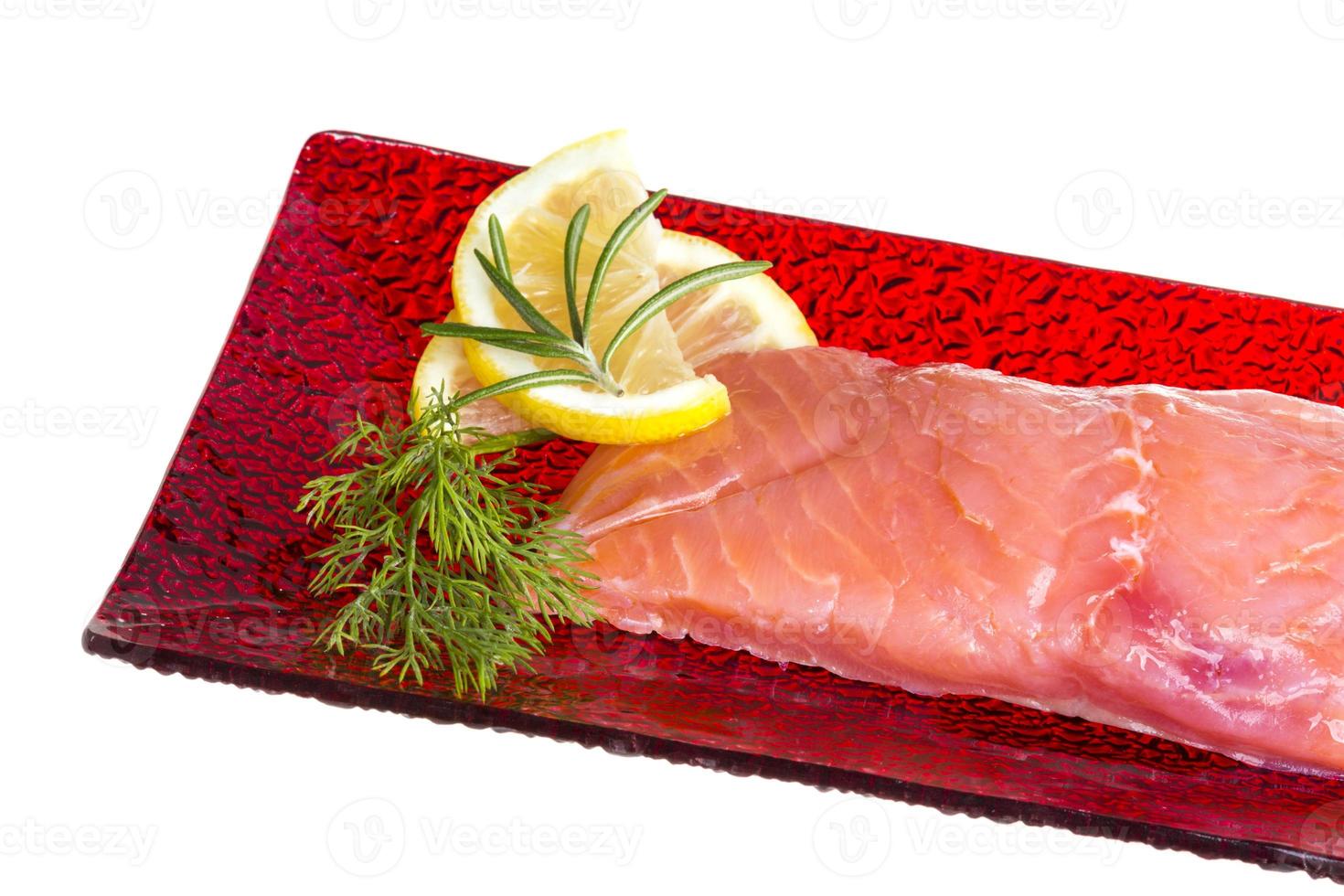 fresh trout fillet photo