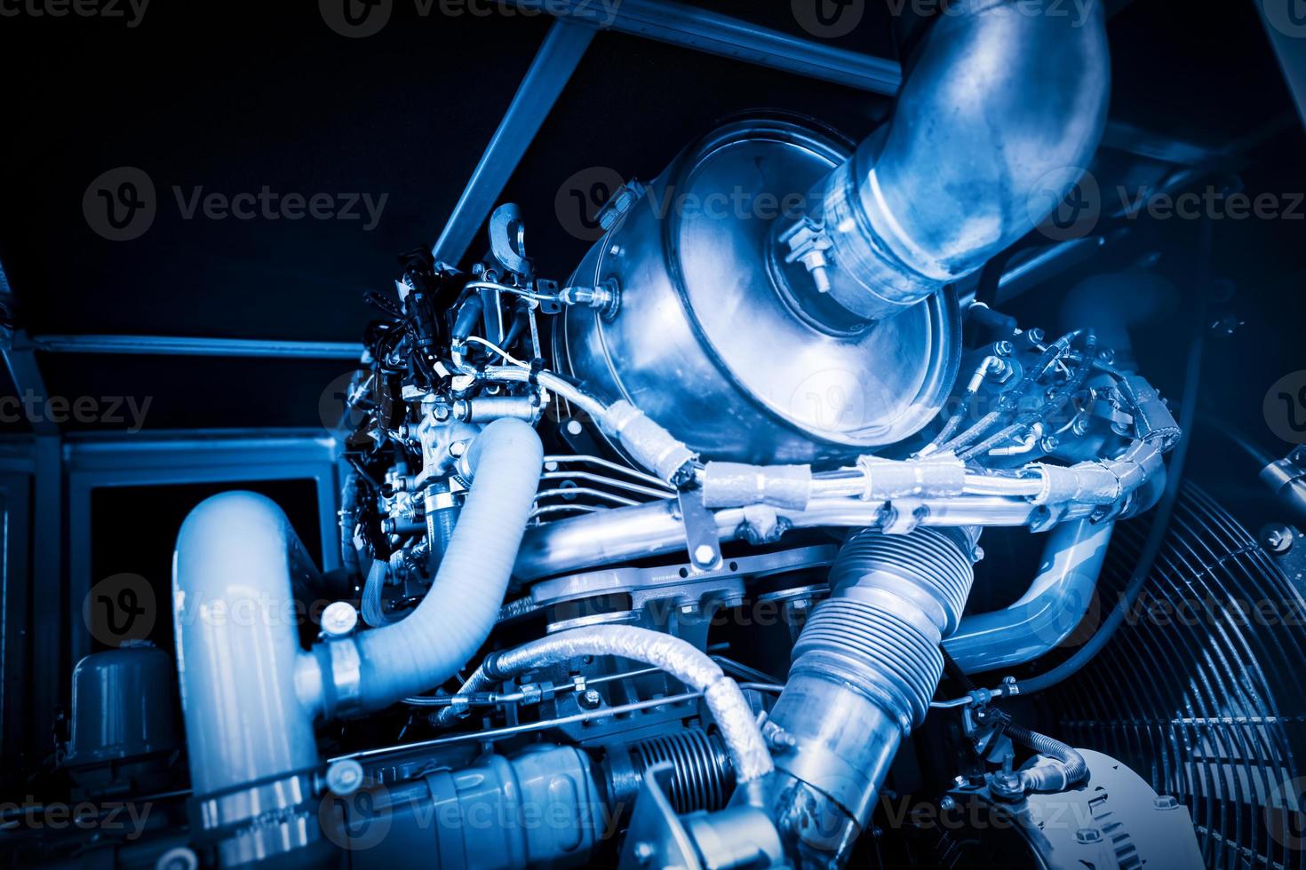 Engine close-up. Railway industry photo