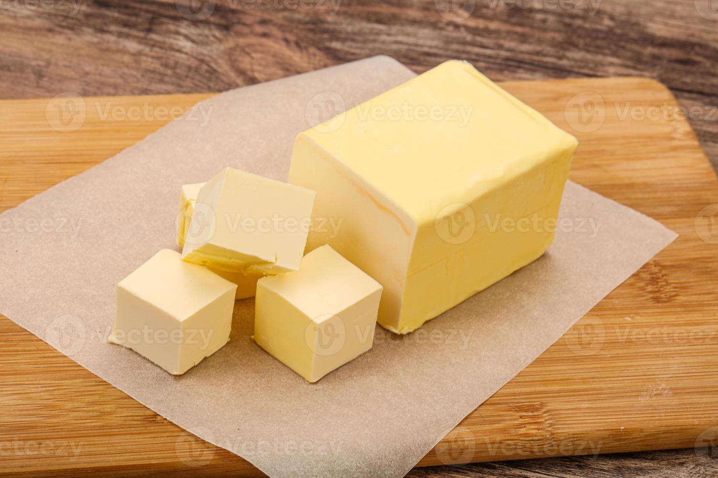 Dairy natural yellow butter piece photo