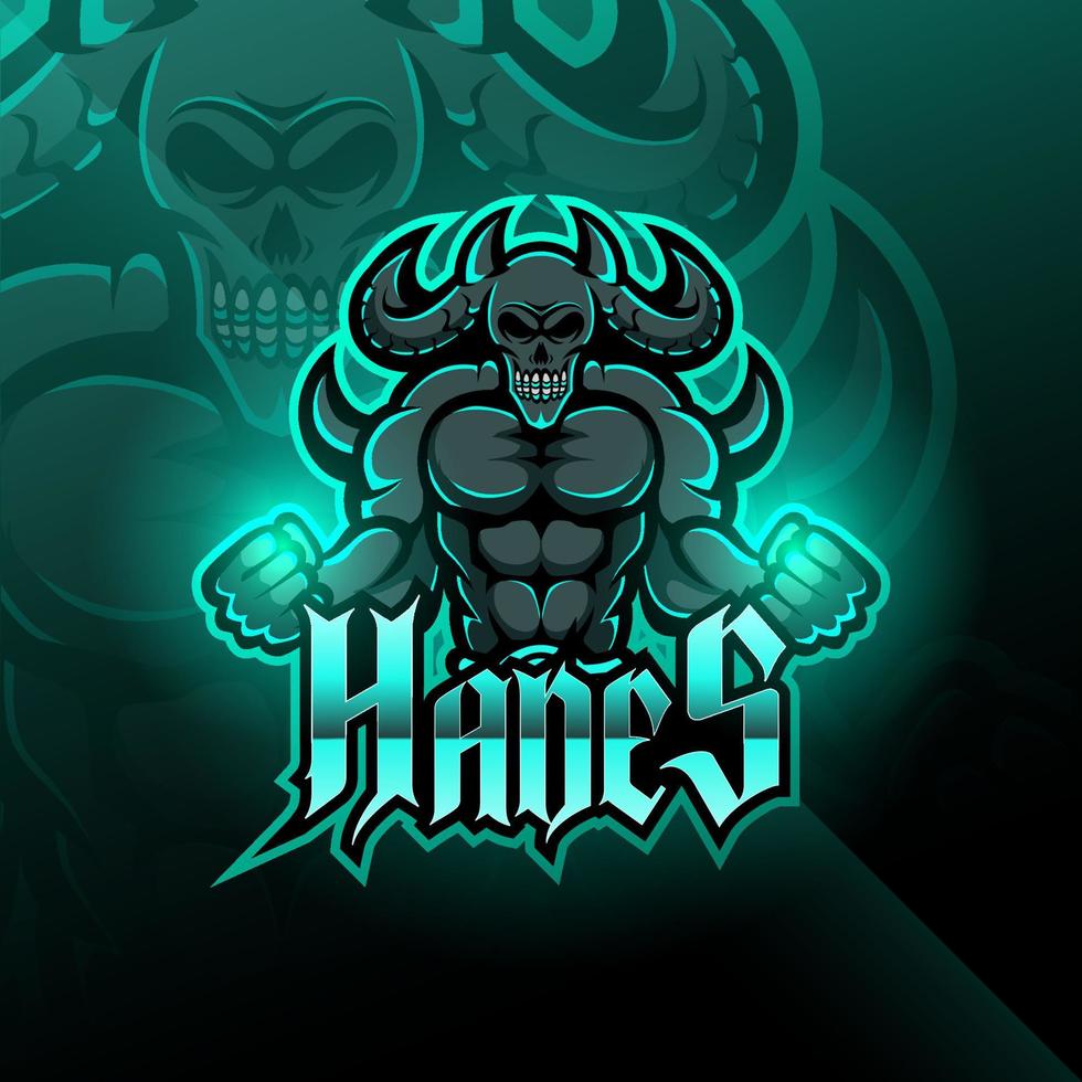 Hades esport mascot vector