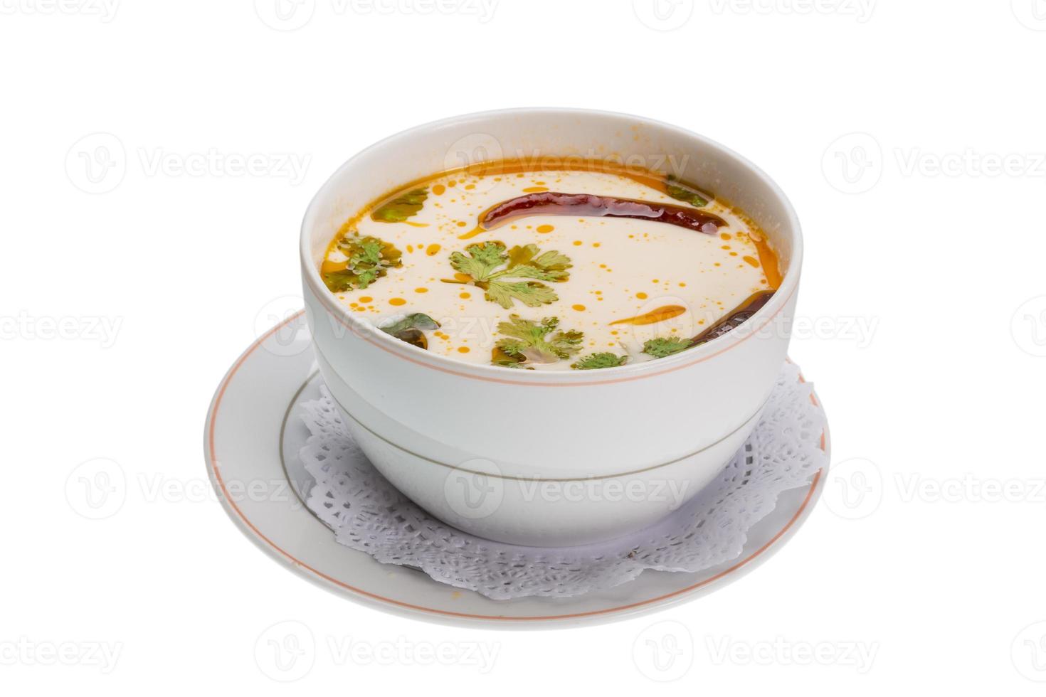 Thai famous soup Thom Yam photo