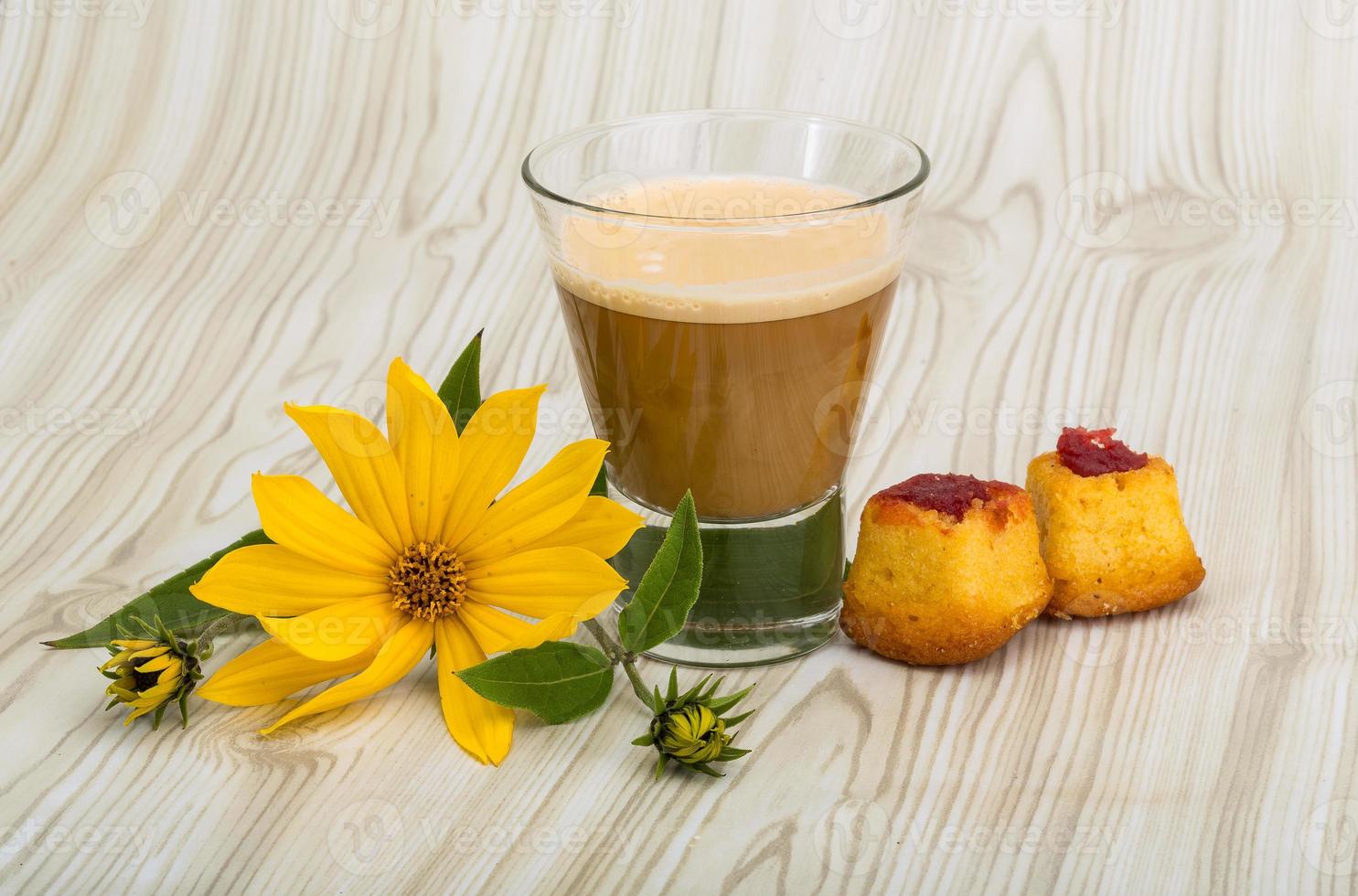 Coffee with milk photo