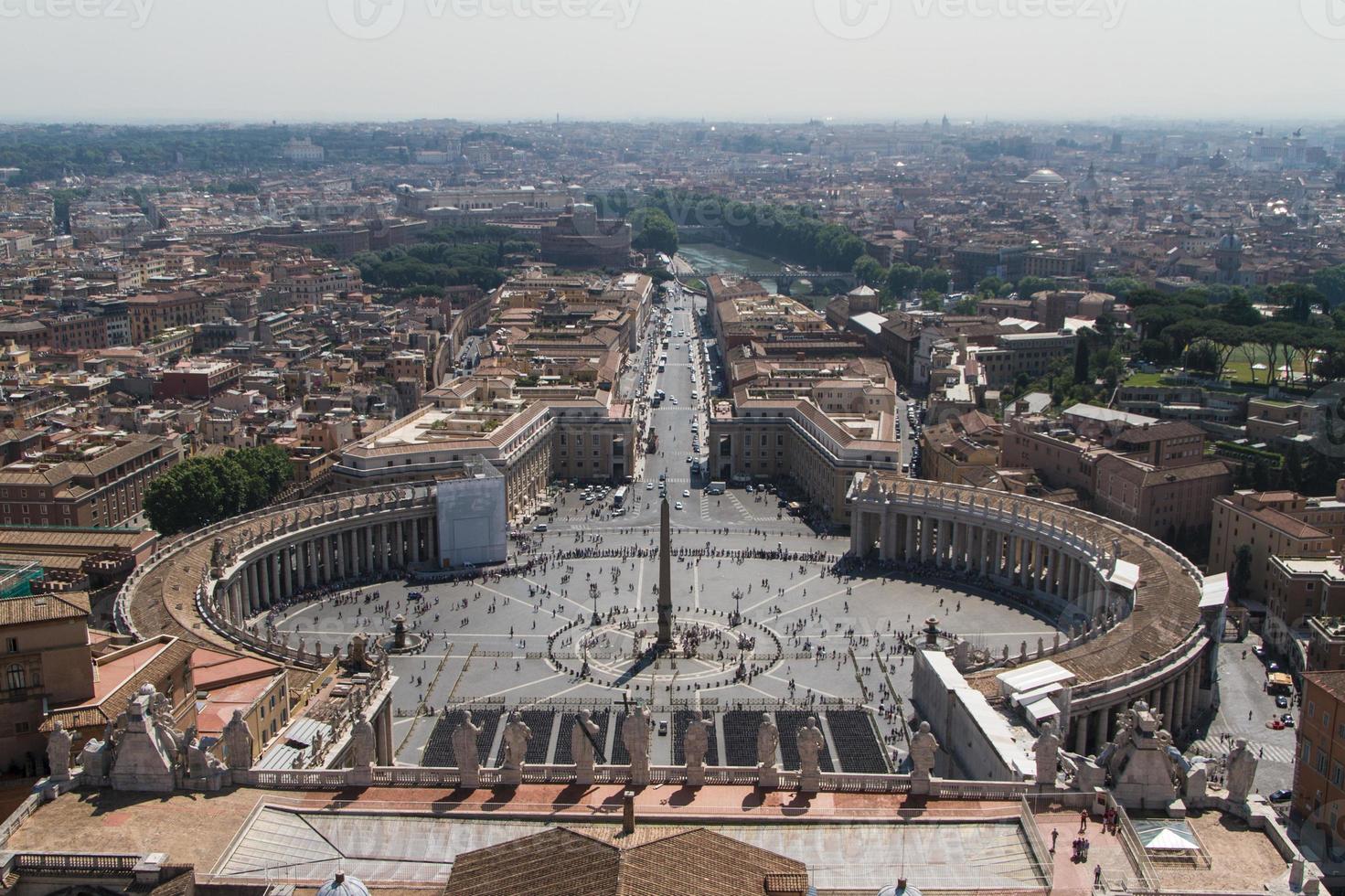 St. Peter's Square from Rome in Vatican State photo