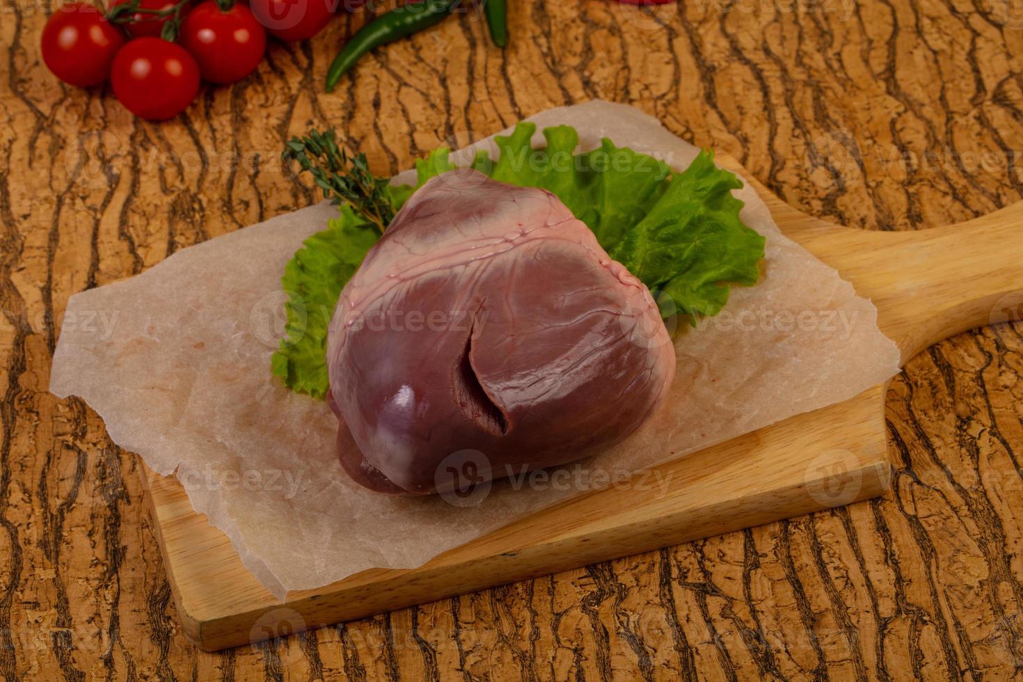 Raw pork heart 7844525 Stock Photo at Vecteezy