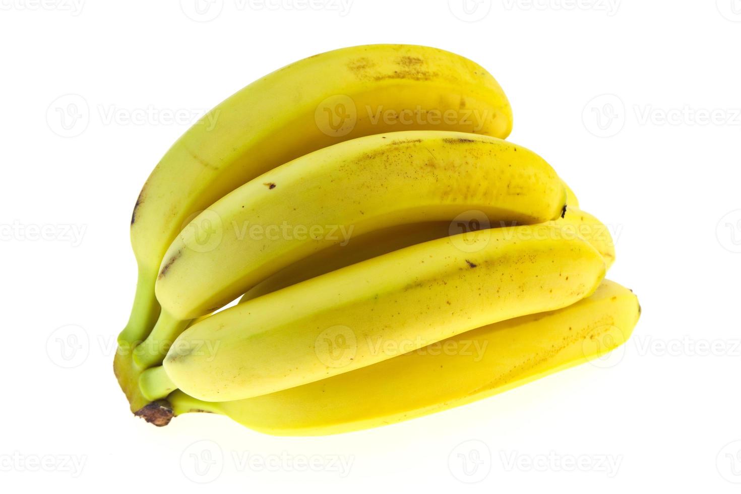 Banana heap isolated on white photo