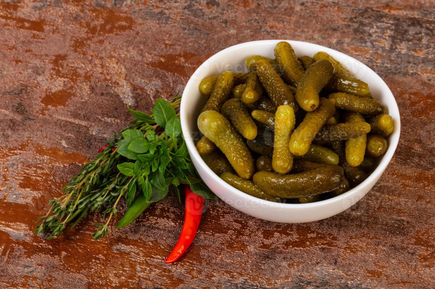 Pickled small cucumbers 7844626 Stock Photo at Vecteezy