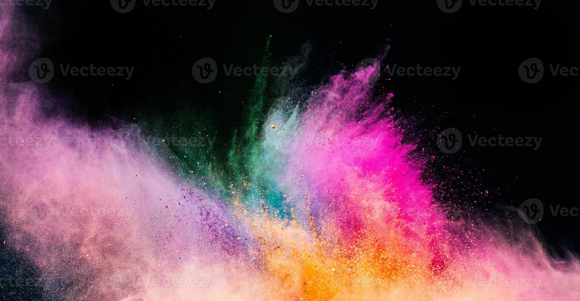 Holi powder blowing up on black background. 7845522 Stock Photo at Vecteezy