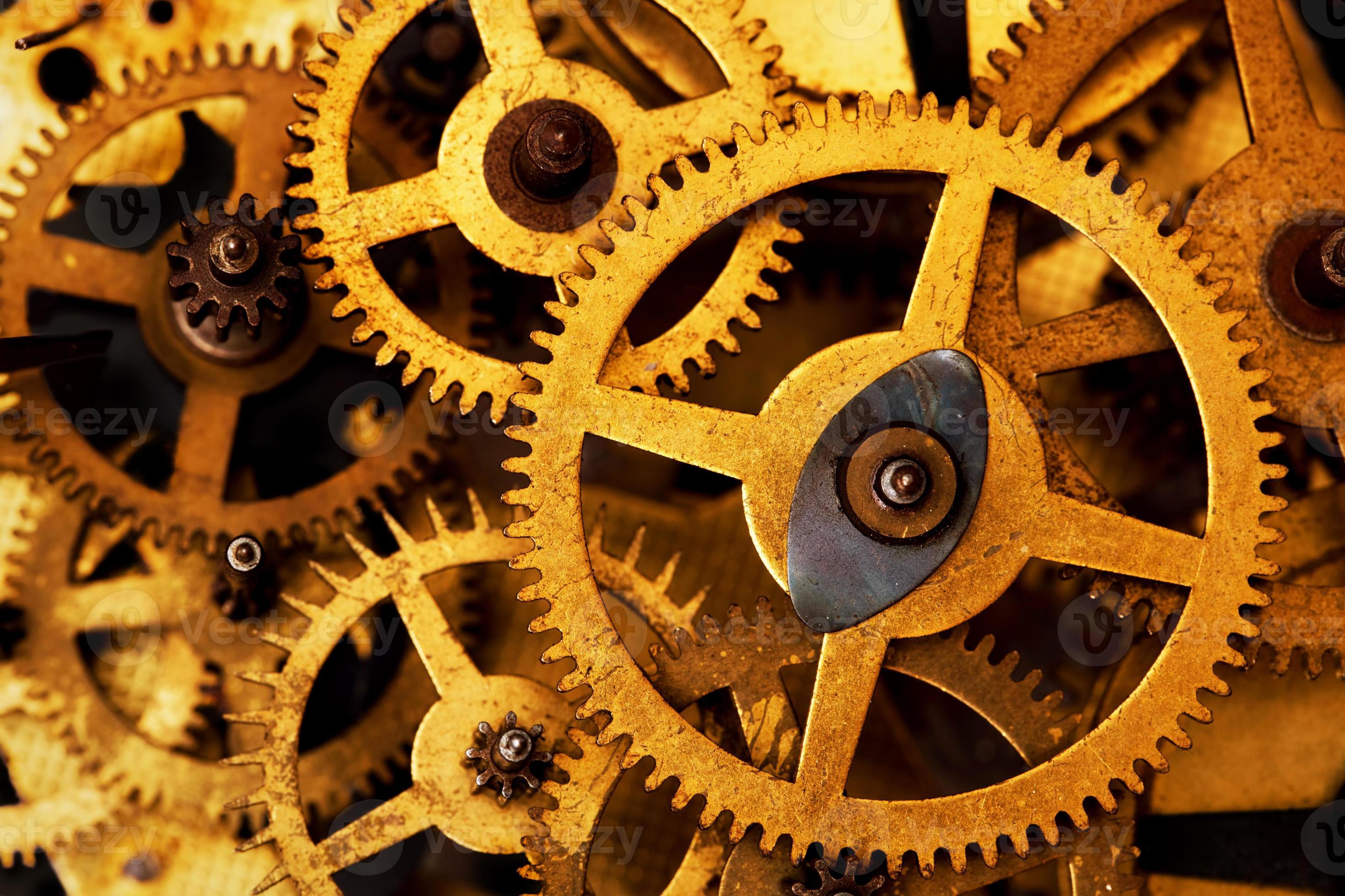 Grunge gear, cog wheels background. Industrial science, clockwork, technology. 7845562 Stock