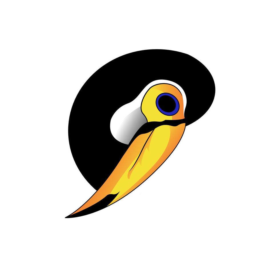 illustration vector of hornbill bird. Good for logo, mascot, etc.