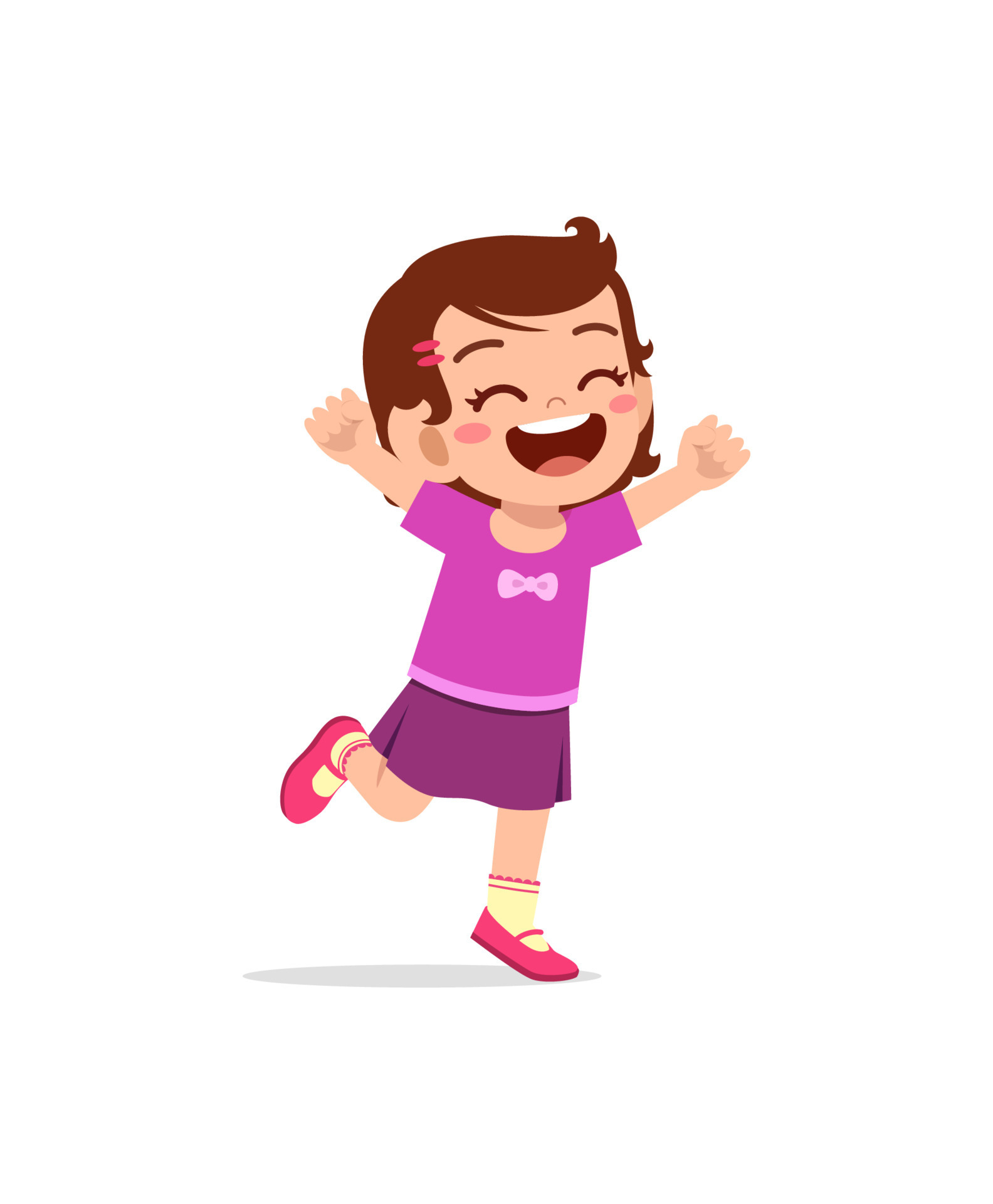 cute little kid jump and feel happy 7846344 Vector Art at Vecteezy