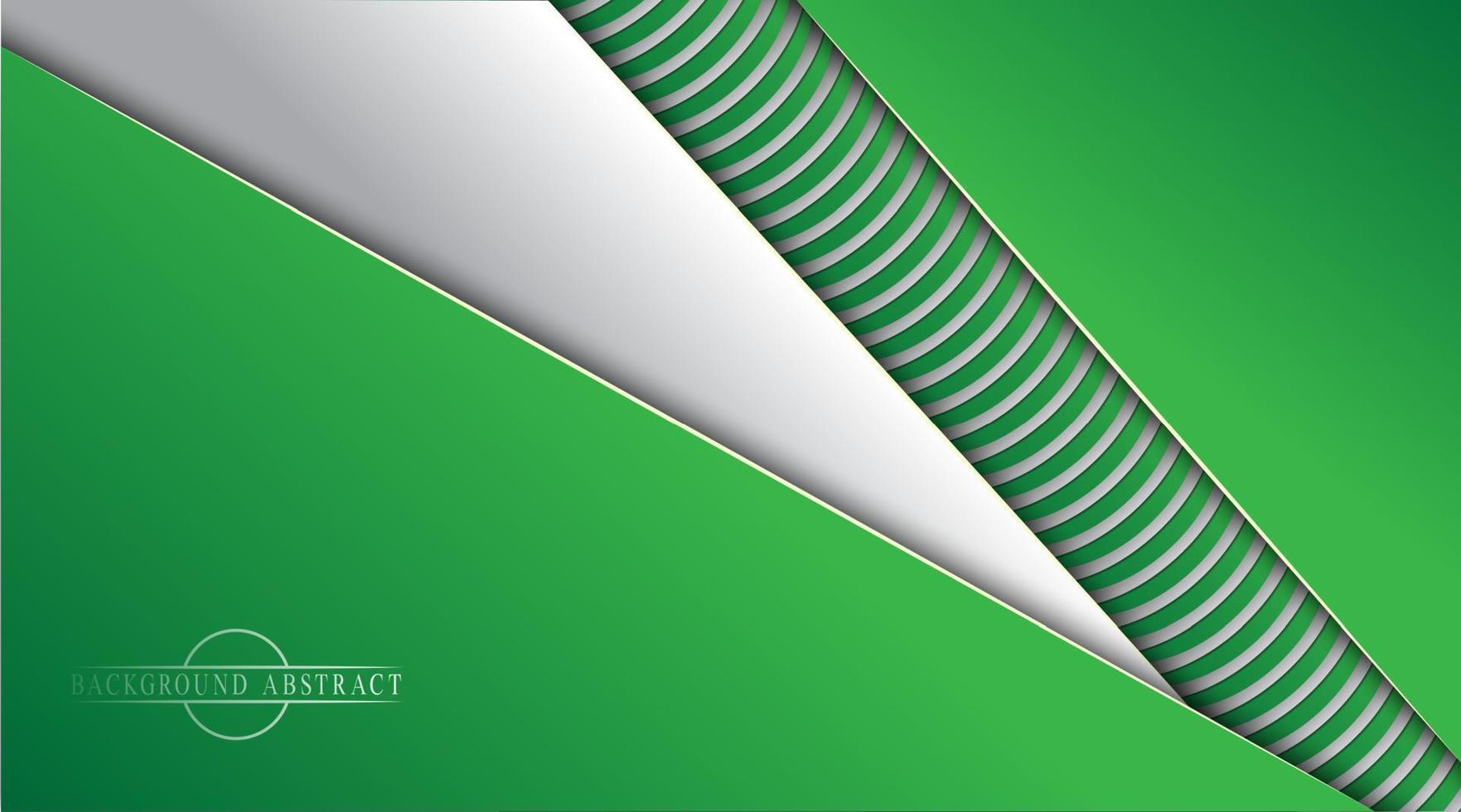 abstract background, green gradient with white stripe, vector design