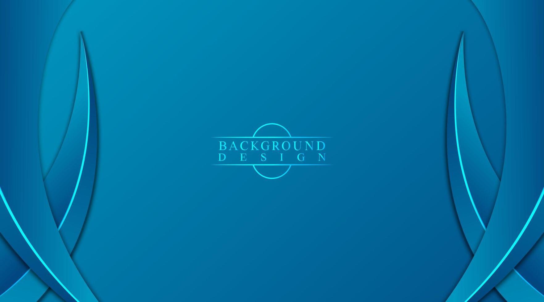 abstract background, blue gradient with curved shape vector