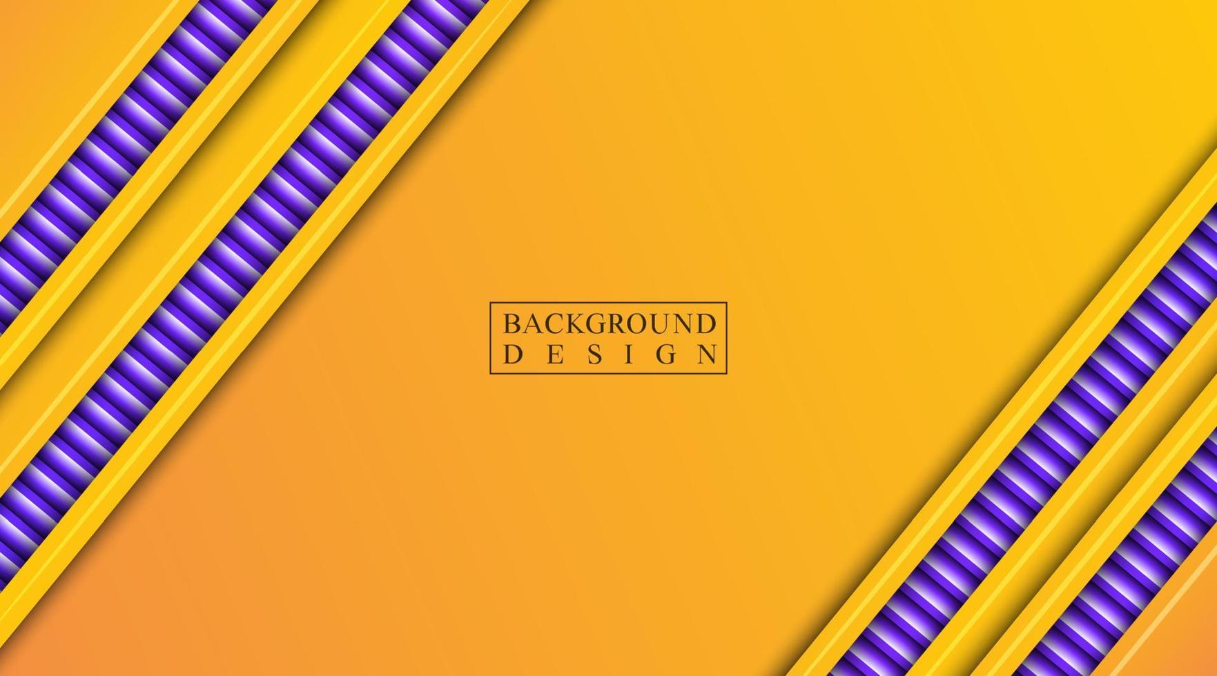 abstract background, yellow-orange gradation with purple stripes vector