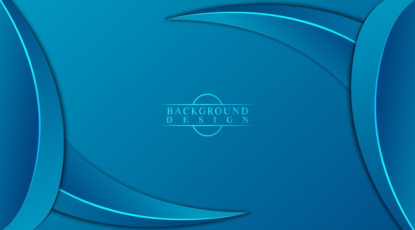 abstract background vector, blue gradient with curved shape vector