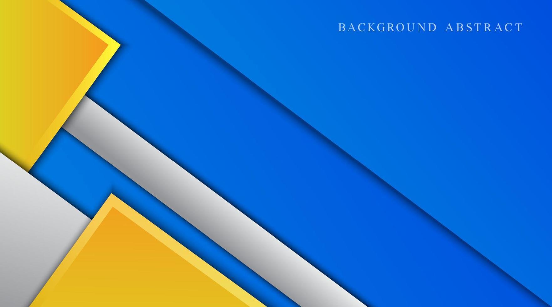 design vector, abstract background, blue white and yellow vector