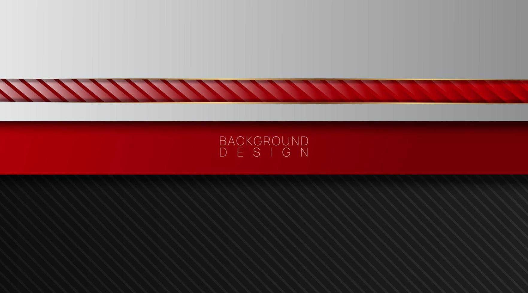 abstract background, flat shape, black red and white vector