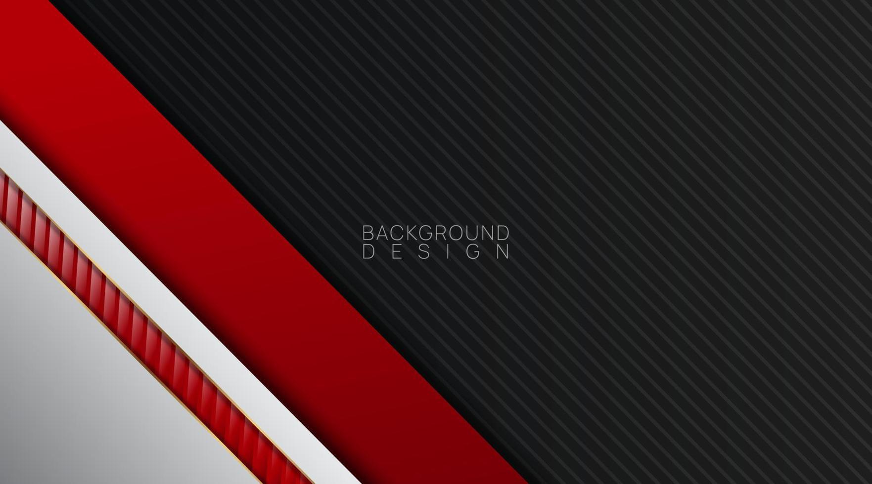 abstract background  black red and white  flat shape vector