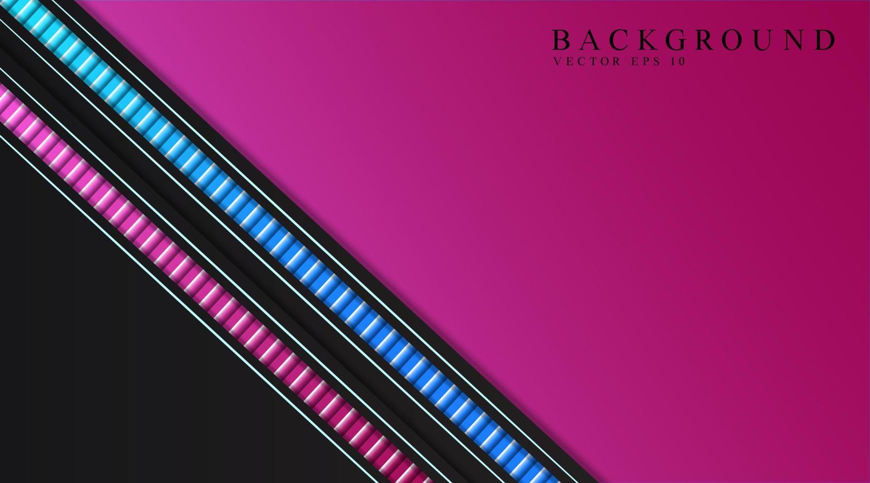 abstract background, blue, black and purple with beautiful stripes vector