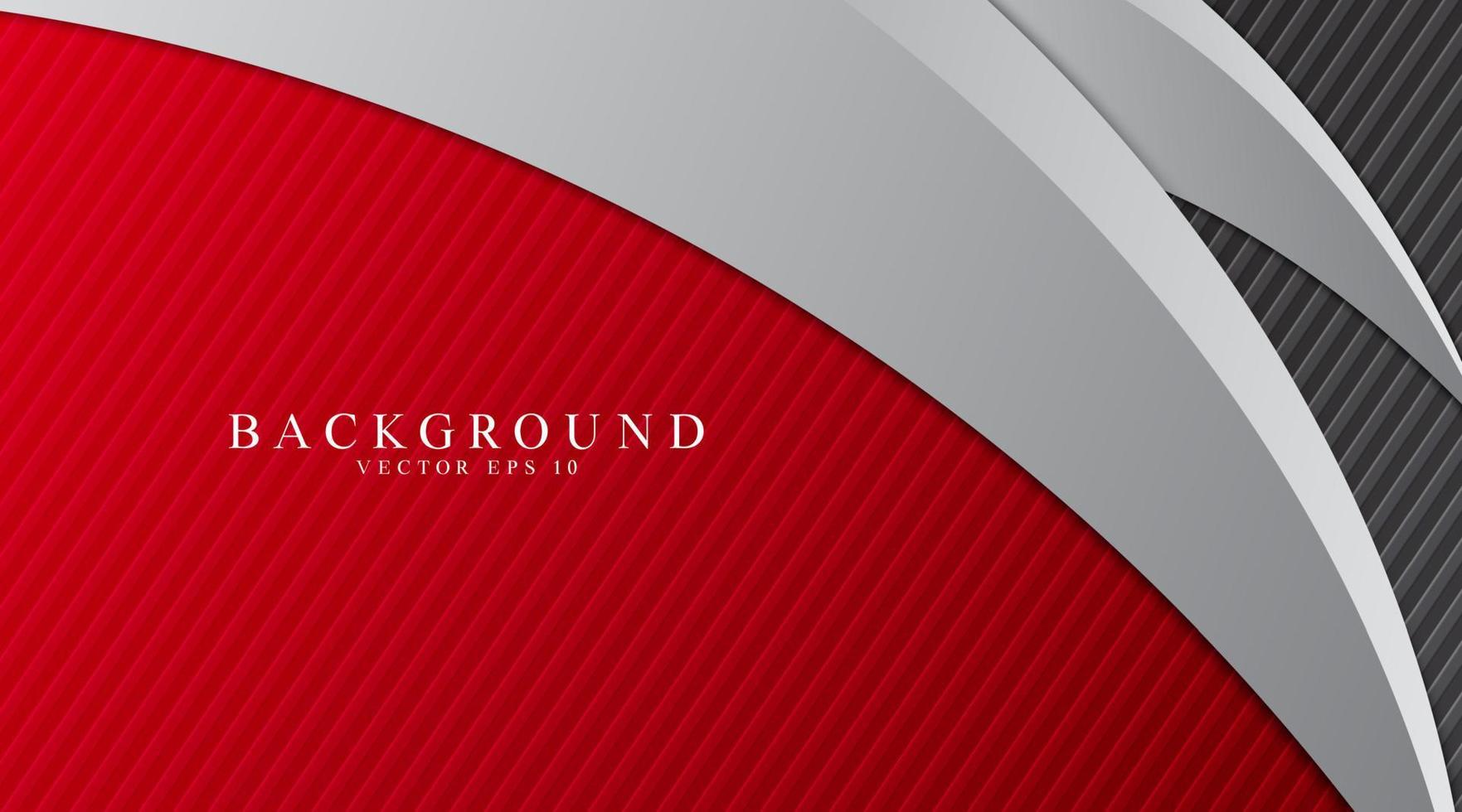 abstract background, red and gray with curved shapes vector