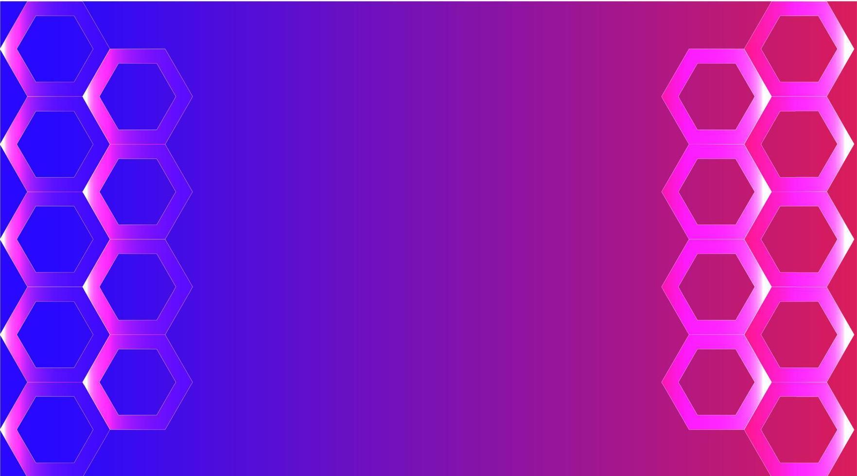 abstract background vector, hexagonal glow vector
