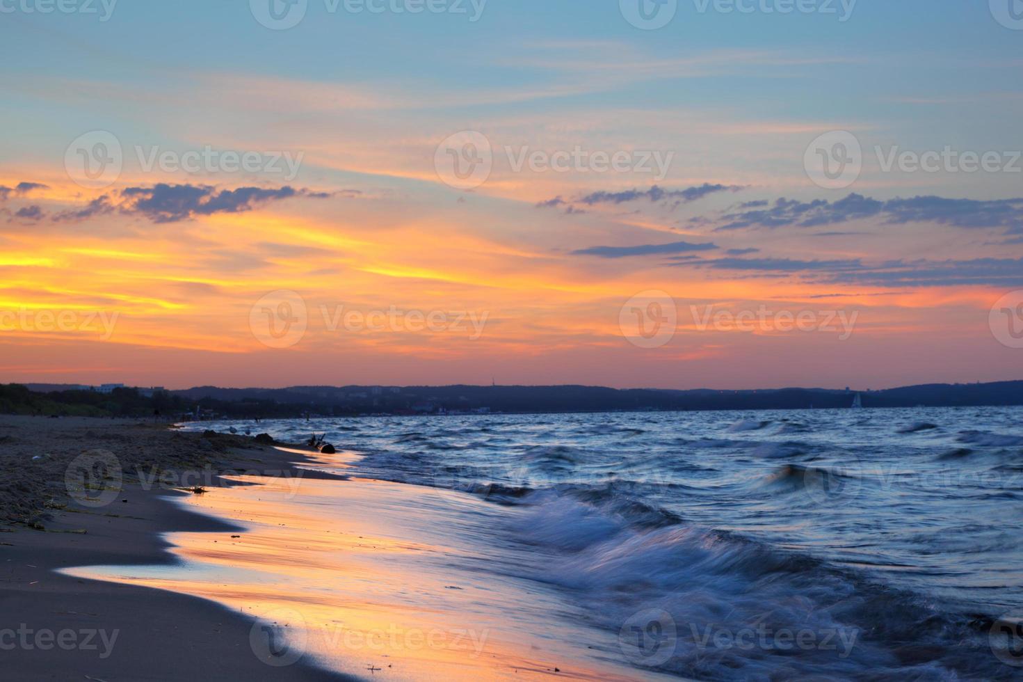 Dramatic sunset sky photo