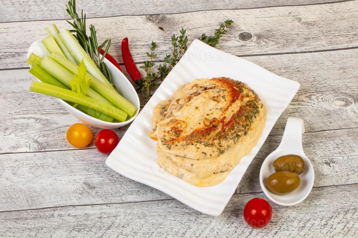 Vegan cuisine - Humus photo
