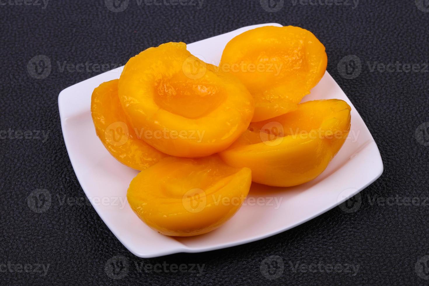 Sweet marinated peach photo