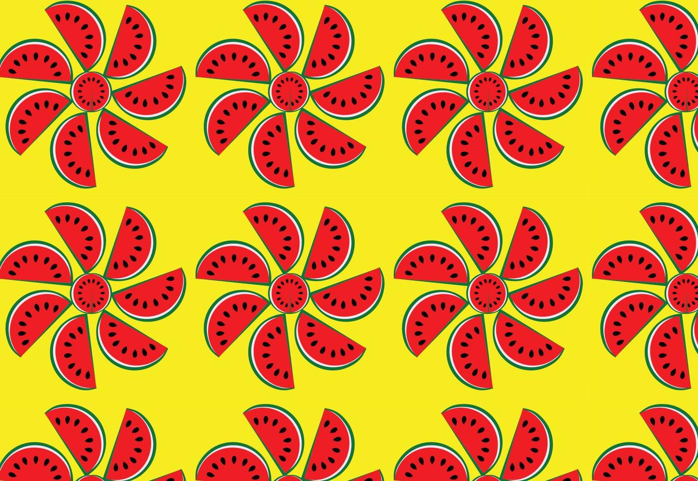 Waterlemon new pattern, Design of textures and background vector