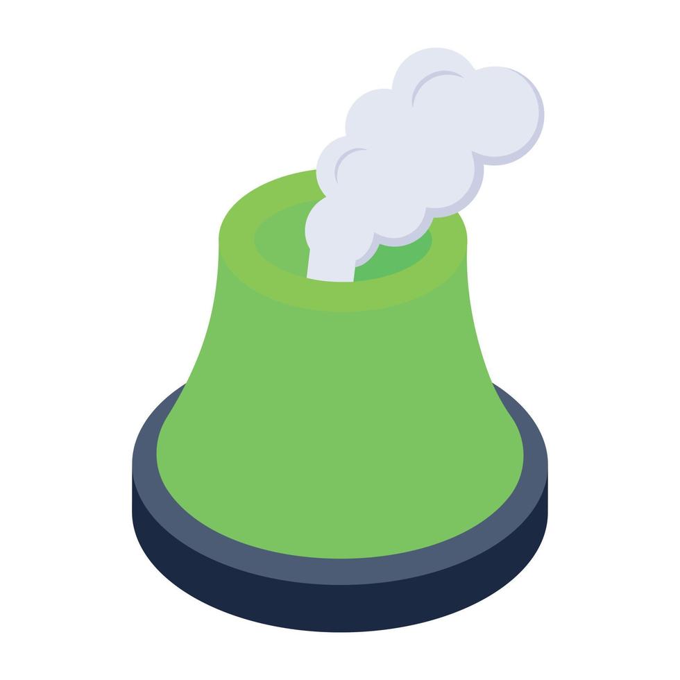 Modern isometric icon of a chimney vector