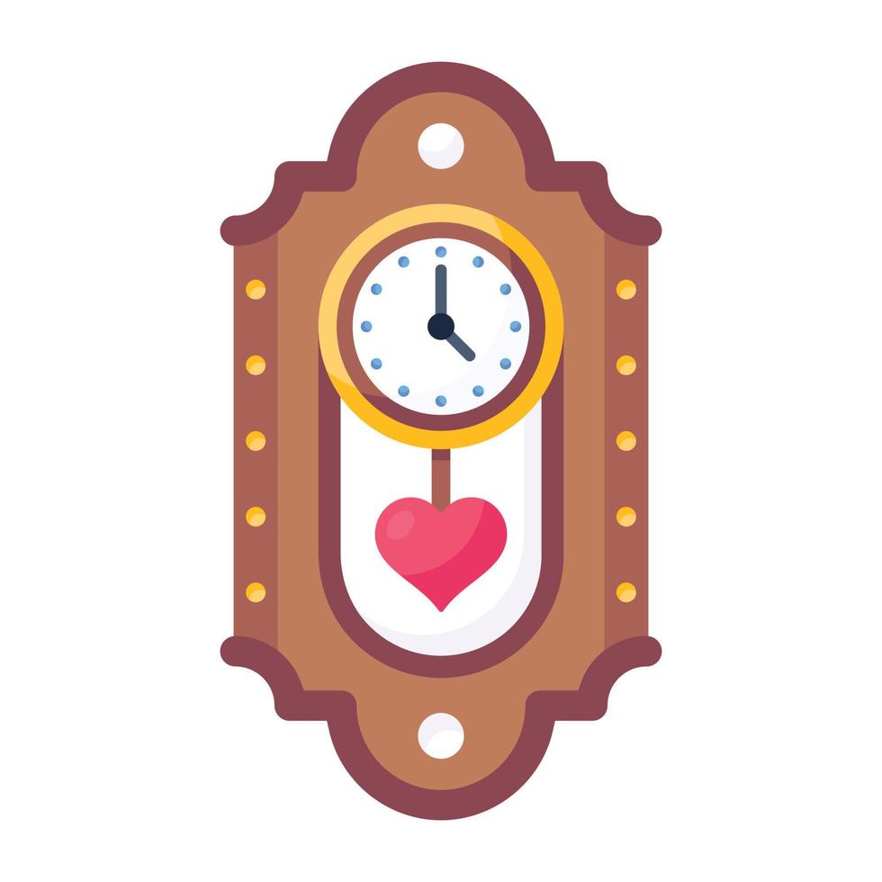 A handy flat icon of wall clock vector