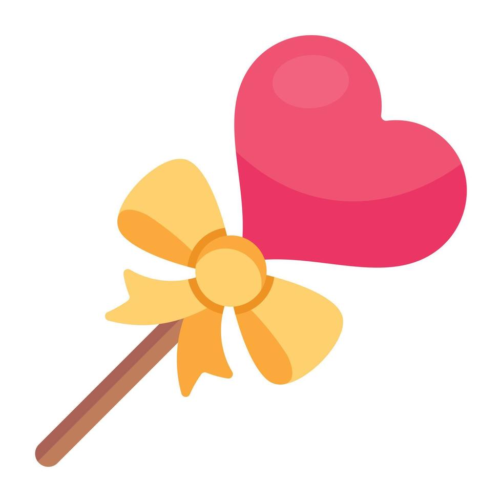 Get this handy flat icon of valentine surprise vector