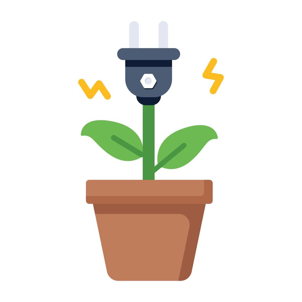 A green energy flat modern icon vector