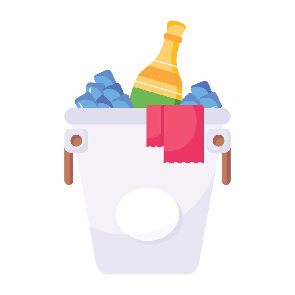 Love drink and glass, flat editable icon vector