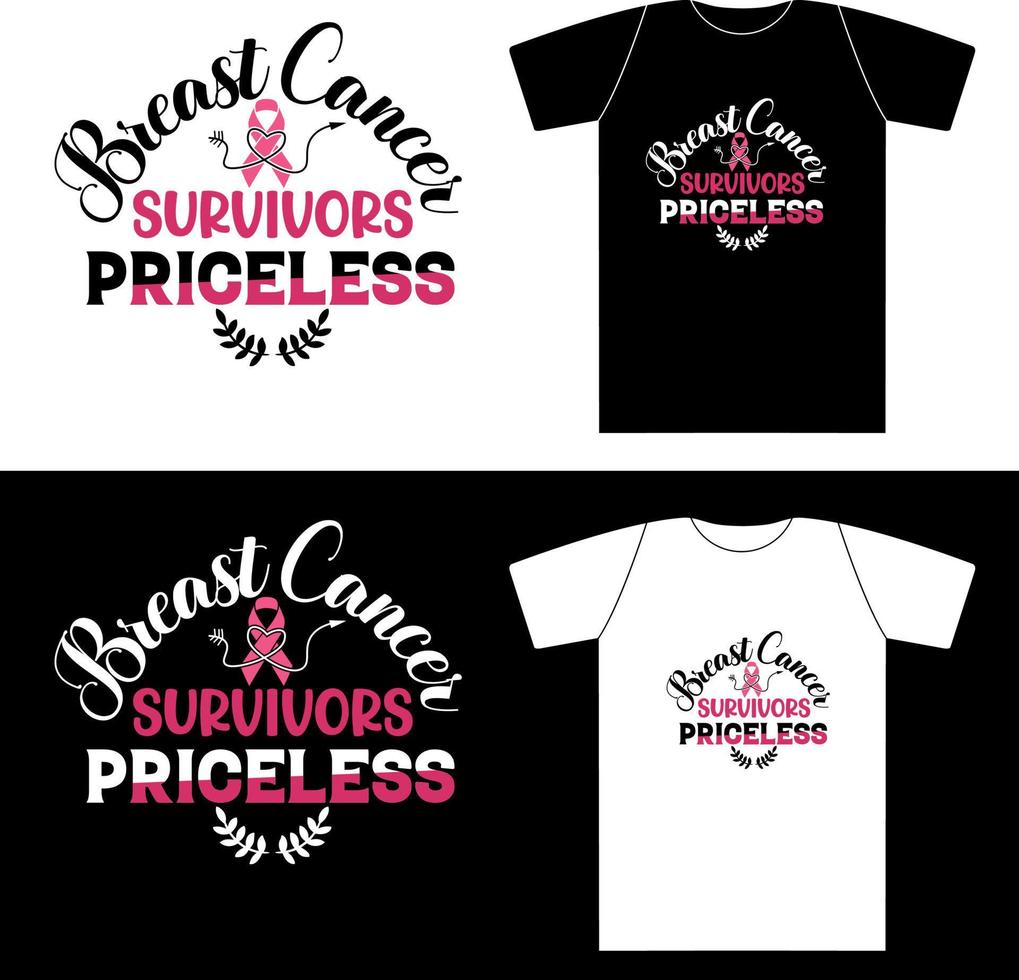 Breast Cancer Survivors Priceless vector