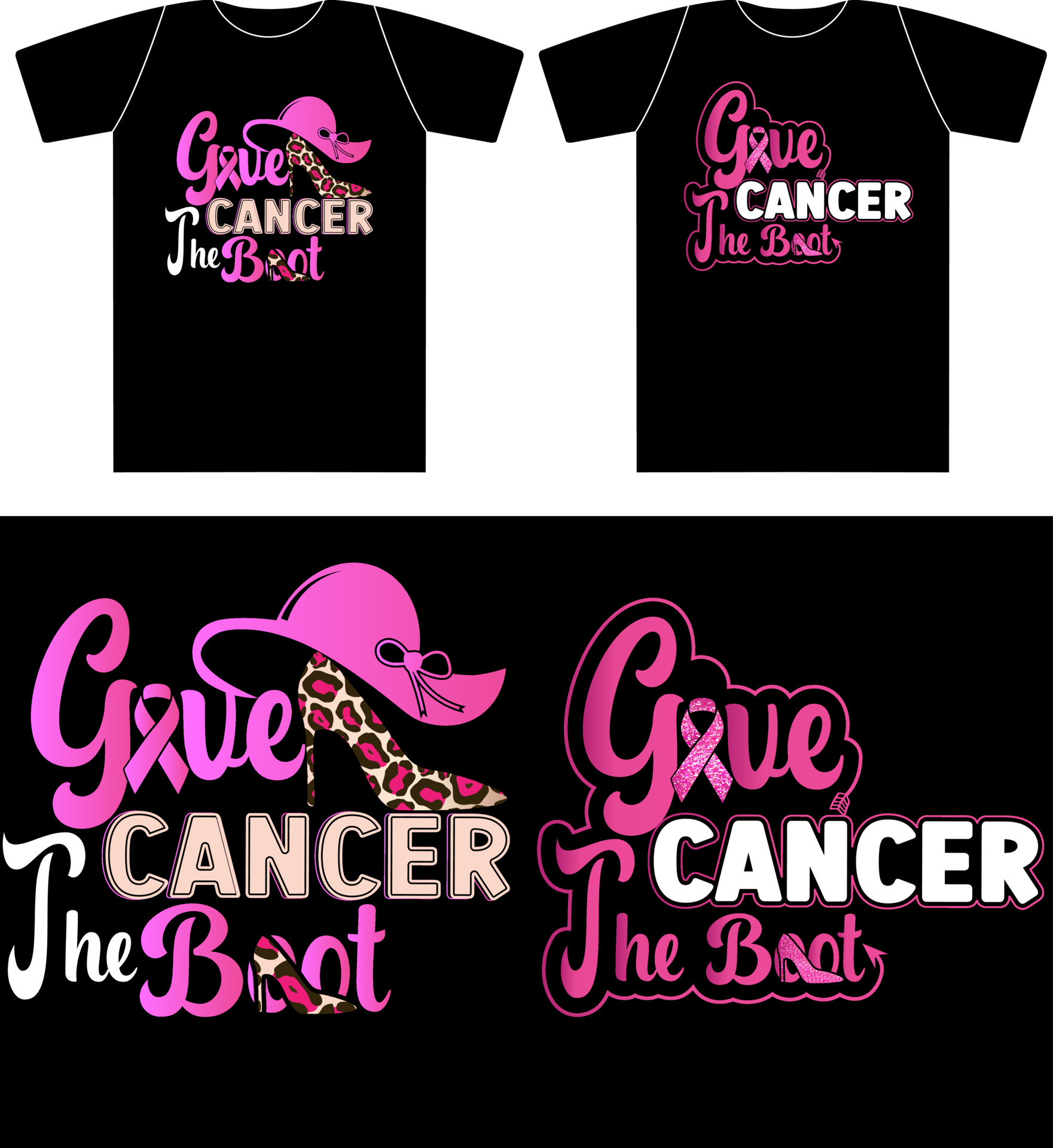 Breast cancer quotes. Give Cancer the Boot 7848680 Vector Art at Vecteezy